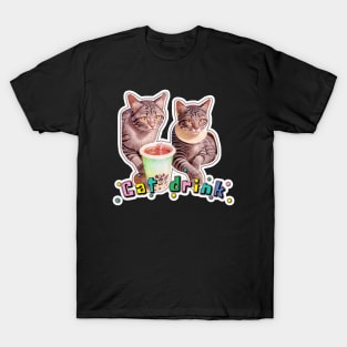 Cat Drink Lover T-Shirt